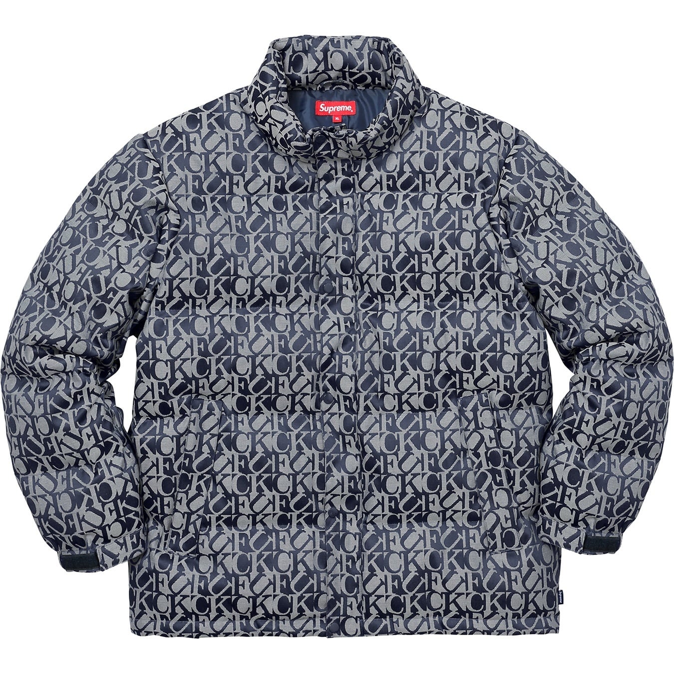 Fuck Jacquard Puffy Jacket view 22